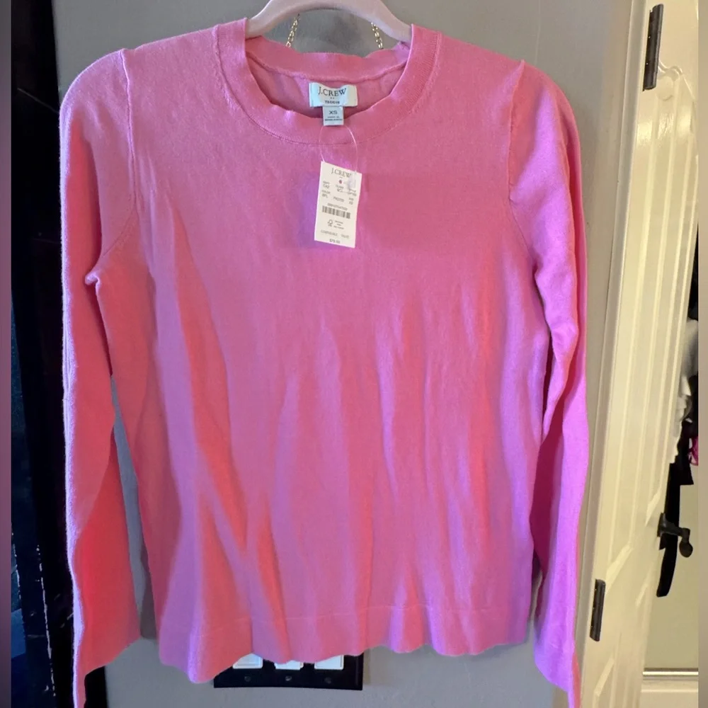 J. Crew Pink Teddie Sweater
